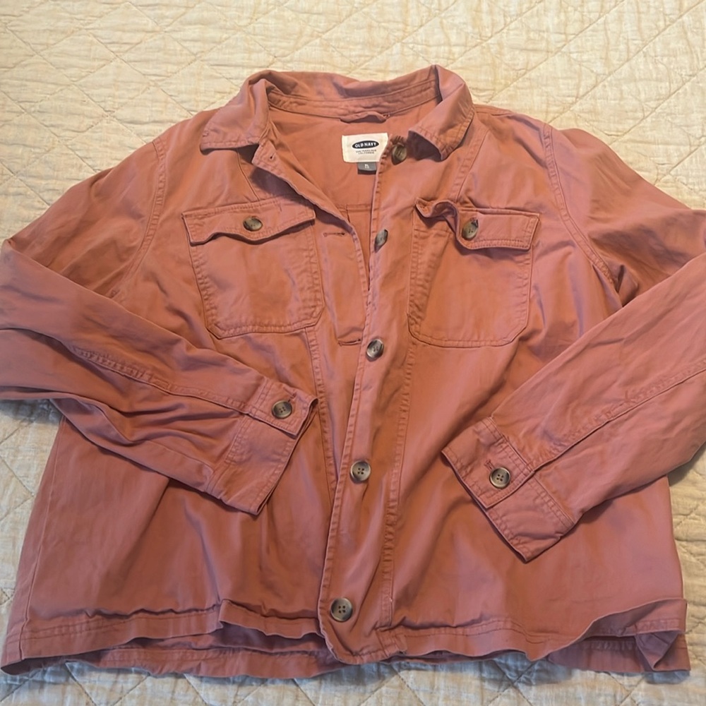 Old Navy pink shacket